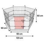 ENCLOS EXTERIEUR POUR LAPINS CHIOTS..., Animaux & Accessoires, Rongeurs & Lapins | Cages & Clapiers, Enclos, 60 à 90 cm, Enlèvement