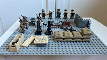 Figurines type Lego - military - Lot 4 disponible aux enchères