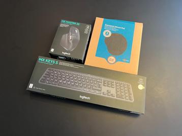 Logitec Keyboard en muis Mx keys S, Mx Master 3s & mouse pad, Neuf, Souris, Logitech, Enlèvement