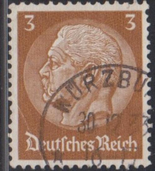 1933 - EMPIRE ALLEMAND - Paul von Hindenburg [II] + WÜRZBOUR, Timbres & Monnaies, Timbres | Europe | Allemagne, Affranchi, Empire allemand