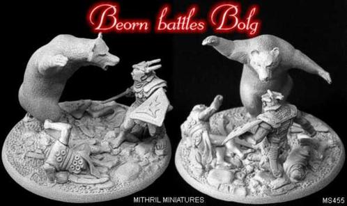 LORD OF THE RINGS MITHRIL MS 455 BEORN BATTLES BOLG + OLOG-H, Verzamelen, Lord of the Rings, Zo goed als nieuw, Ophalen