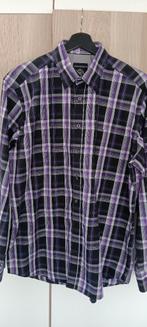 Chemise mauve/noire pour homme L, Vêtements | Hommes, Chemises, Enlèvement ou Envoi, Comme neuf, Noir, Tour de cou 41/42 (L)