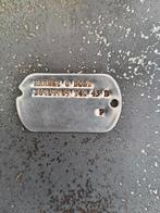 Dog tag us WW2 bolt, Verzamelen, Militaria | Tweede Wereldoorlog, Ophalen of Verzenden