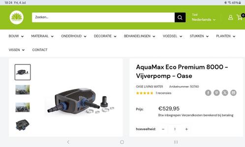 AquaMax Eco Premium 8000 - Vijverpomp - Oase, Tuin en Terras, Vijver-toebehoren, Gebruikt, Vijverpomp, Ophalen
