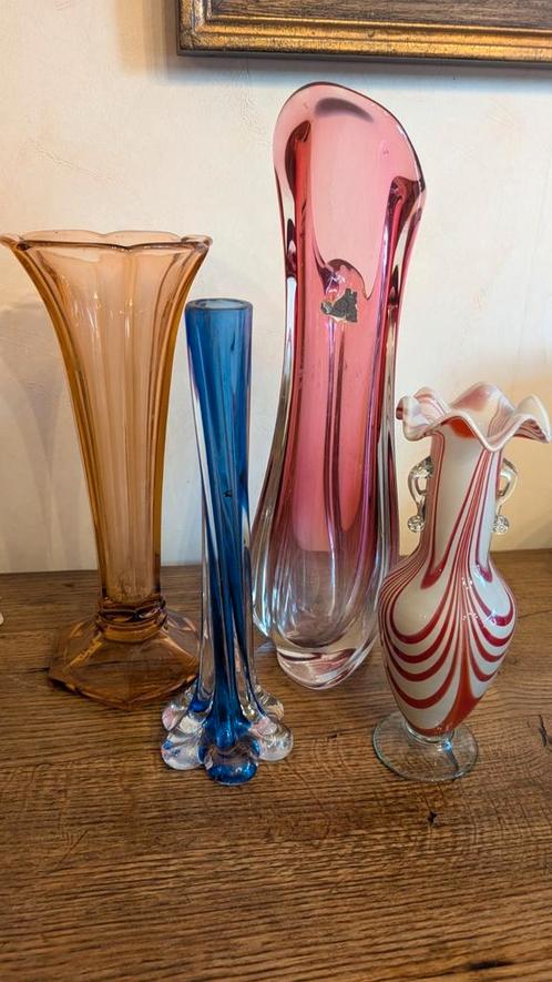 Val Saint Lambert vazen en Murano, Antiek en Kunst, Antiek | Glaswerk en Kristal, Ophalen