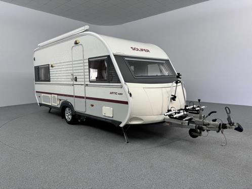Solifer Artic 480 Cassetteluifel Mover Luifel, Caravans en Kamperen, Caravans, Overige, Solifer, Vast bed, 4 tot 5 meter, Hordeur