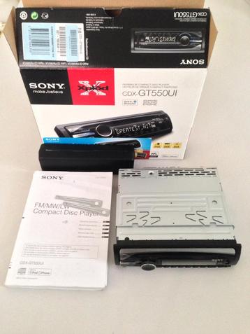 Sony CDX-GT550UI autoradio cd-speler beschikbaar voor biedingen