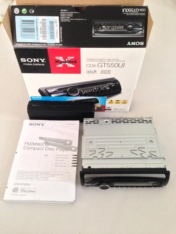 Sony CDX-GT550UI autoradio cd-speler, Auto diversen, Autoradio's, Gebruikt, Ophalen of Verzenden