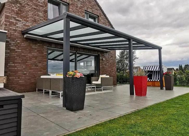 Veranda Carport Terrasoverkappingen glazenschuifwanden, Tuin en Terras, Tuinmeubel-accessoires, Zo goed als nieuw, Ophalen of Verzenden
