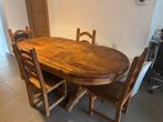 Salle à manger bois fabrication artisanal mexique, Maison & Meubles, Enlèvement, Comme neuf, 4 à 6 chaises