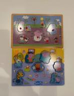 Peppa Pig houten puzzels 2 stuks, Kinderen en Baby's, Speelgoed | Kinderpuzzels, Ophalen, Gebruikt, 6 maanden tot 2 jaar, Van hout