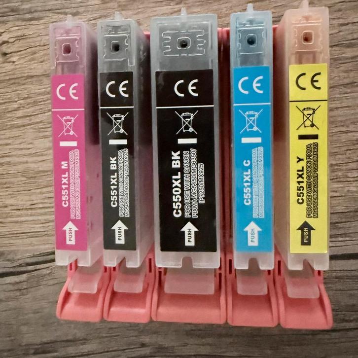 Set de 5 cartouches d’encre, Computers en Software, Printerbenodigdheden, Zo goed als nieuw, Cartridge, Ophalen of Verzenden