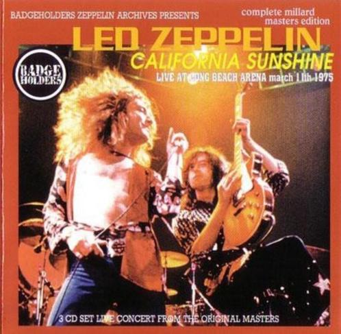 3 CD's LED ZEPPELIN - California Sunshine - Live 1975, Cd's en Dvd's, Cd's | Hardrock en Metal, Nieuw in verpakking, Verzenden