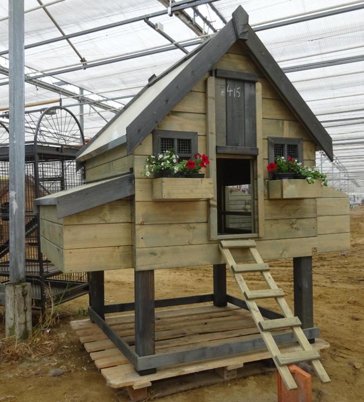 kippenhok  Cancun 12 metal roof fox door -  440, Dieren en Toebehoren, Pluimvee | Toebehoren, Nieuw, Kippenhok of Kippenren, Ophalen of Verzenden