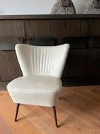 Cocktailstoel vintage creme, Huis en Inrichting, Stoelen, Ophalen, Overige materialen, Gebruikt, Wit