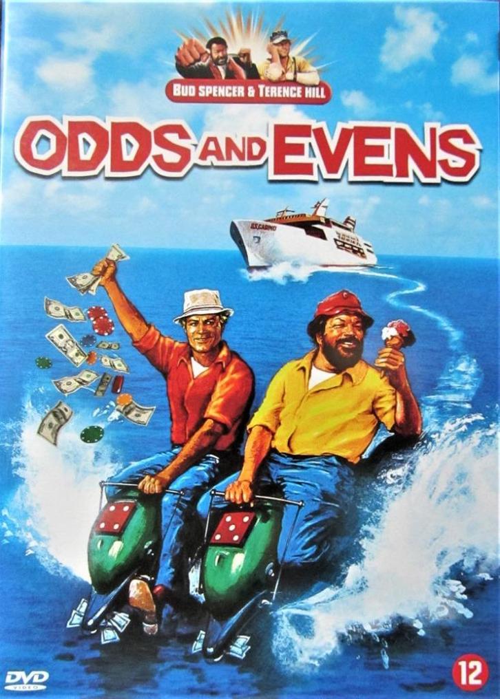 DVD KOMEDIE- ODDS AND EVENS (TERENCE HILL- BUD SPENCER), Cd's en Dvd's, Dvd's | Actie, Zo goed als nieuw, Actiekomedie, Alle leeftijden