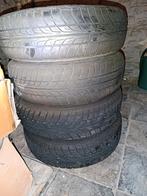 4 pneus avec jantes tôles 13 pouces 155/70 R13, Auto-onderdelen, Banden en Velgen, Band(en), Gebruikt, Ophalen of Verzenden, 13 inch