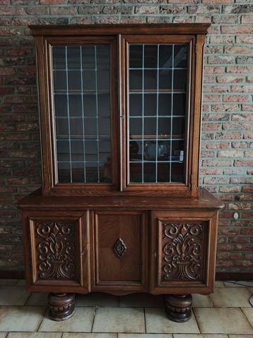 armoire vitre est amoire buffet, Enlèvement, Utilisé, Chêne