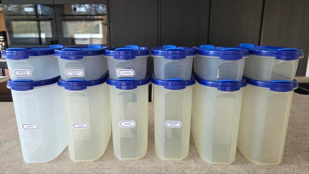 Tupperware - bewaardozen "ruimtespaarders", Huis en Inrichting, Keuken | Tupperware, Ophalen of Verzenden
