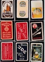 9 Cartes à Jouer avec Publicité de BIERES Brasserie BELGIQUE, Envoi, Comme neuf, Carte(s) à jouer