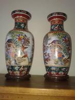2 identieke mooie Chinese vazen, als nieuw, Comme neuf, Enlèvement, Moins de 50 cm, Autres couleurs