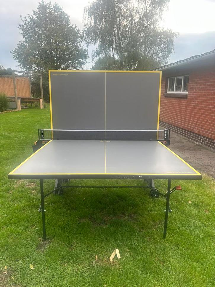 Outdoor 3 tennistafel van Kettler, Sport en Fitness, Tafeltennis, Zo goed als nieuw, Tafel Outdoor, Inklapbaar, Verrijdbaar, Ophalen