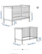 Sundvik baby-peuterbed 60x120, Sommier à lattes, Comme neuf, Moins de 140 cm, Enlèvement ou Envoi