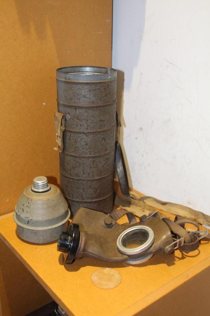 L702 antigasmasker (Belgische burgerbescherming wo2), Verzamelen, Militaria | Tweede Wereldoorlog, Landmacht, Kleding of Schoenen