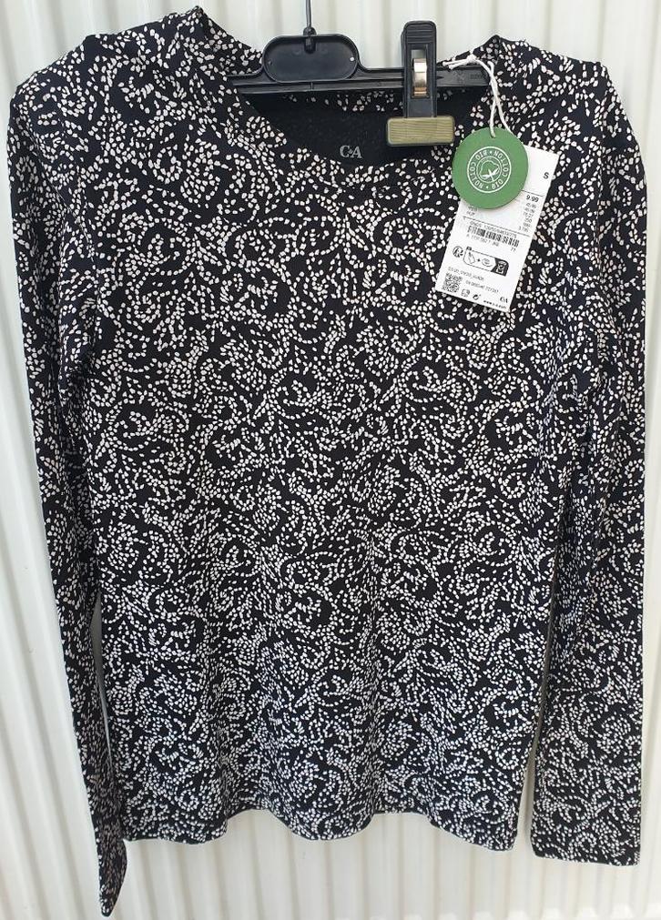 Leuke blouse/t-shirt met lange mouwen maat S van C&A, Kleding | Dames, Blouses en Tunieken, Nieuw, Maat 36 (S), Ophalen of Verzenden