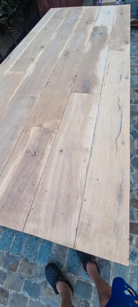 😉❣️❣️Eettafel parketmotief 250x100cm ECHT BELGISCH!!!😀650€, Huis en Inrichting, Tafels | Salontafels, Nieuw, 75 cm of meer, 100 tot 150 cm