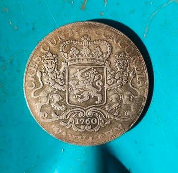 zilveren ducaton Nederland 1760 beschikbaar voor biedingen