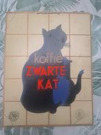 reclame koffie de zwarte kat karton '50, Verzamelen, Merken en Reclamevoorwerpen, Ophalen of Verzenden, Gebruikt, Reclamebord