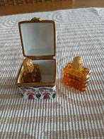 Limoges doosje met parfumflesje, Ophalen of Verzenden