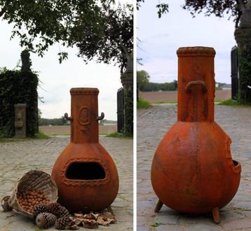 Robuuste gietijzeren en stalen terraskachels! beschikbaar voor biedingen