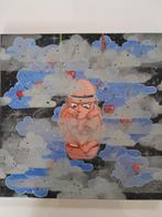 Peinture sur toile ; cycle de la vie par Chris street art, Ophalen of Verzenden