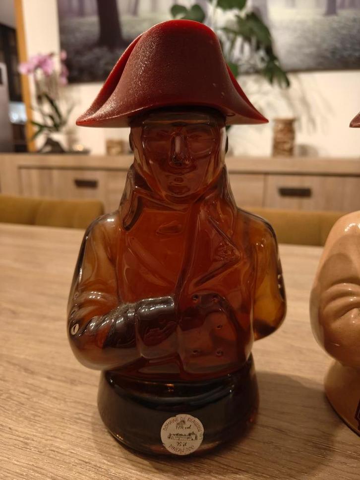 Napoleon flessen jaren 60 , 2 stuks, Verzamelen, Glas en Drinkglazen, Gebruikt, Overige typen, Ophalen