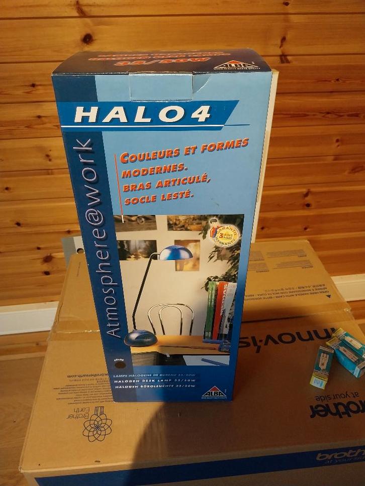 Lampe de bureau halogène neuve Noire, Maison & Meubles, Lampes | Lampes de table, Neuf, 50 à 75 cm, Métal, Enlèvement ou Envoi