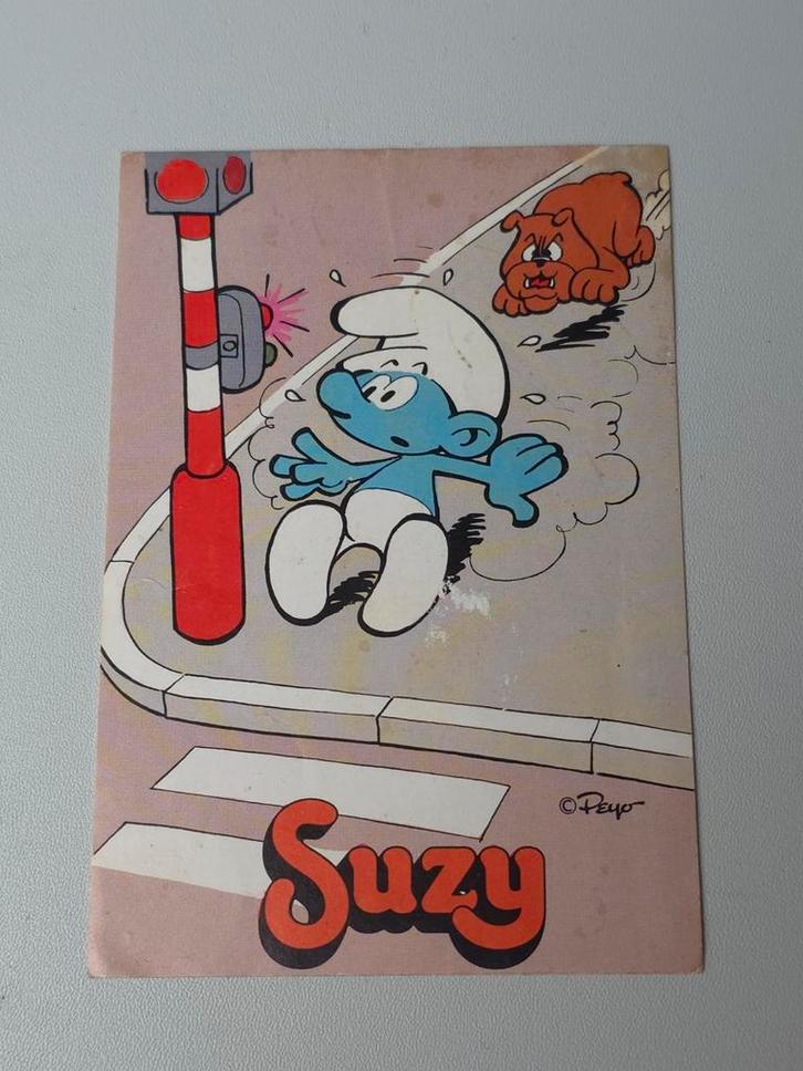 Autocollant Schtroumpf Suzy no 3, Verzamelen, Smurfen, Zo goed als nieuw, Overige typen, Overige Smurfen, Verzenden