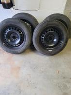 Jantes en tôle + pneus hiver, Autos : Pièces & Accessoires, Pneus & Jantes, 15 pouces, Pneus hiver, Véhicule de tourisme, 185 mm
