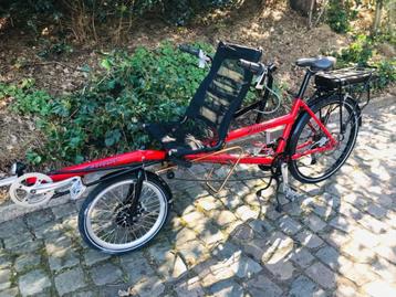 Vélo allongé tandem Pino E-Tandem Base à vendre., Enlèvement ou Envoi, Utilisé