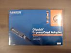 Linksys Gigabit ExpressCard Adapter (nieuw), Informatique & Logiciels, Commutateurs réseau, Enlèvement ou Envoi, Neuf