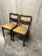 Vintage jaren 50 eetkamerstoelen (set van 2), Huis en Inrichting, Stoelen, Ophalen, Zo goed als nieuw, Twee