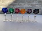 vintage gekleurde likeur glazen, Antiek en Kunst, Ophalen of Verzenden