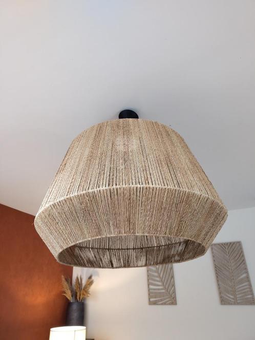 Lustre suspendu en jute, Maison & Meubles, Lampes | Suspensions, Neuf, 50 à 75 cm, Autres matériaux, Enlèvement