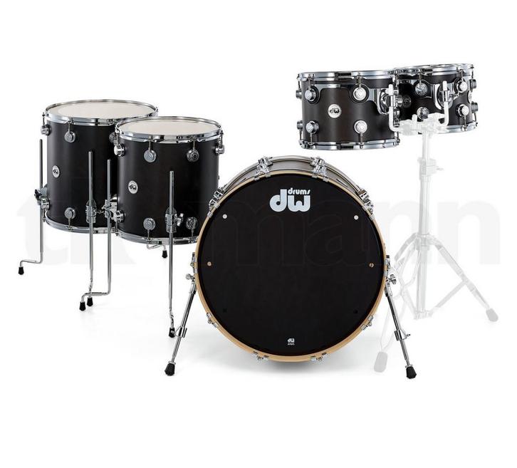 Ensemble de coquilles en onyx huilé satiné DW Collectors, Musique & Instruments, Batteries & Percussions, Comme neuf, Autres marques