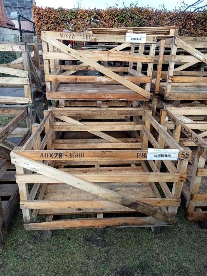 Houten kratten,boxen,bakken, Doe-het-zelf en Bouw, Platen en Panelen, Zo goed als nieuw, Hout, Ophalen
