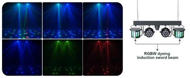 Nieuwe First Class 300W Complete Lichtset 2 met 2 x 40 w, Muziek en Instrumenten, Licht en Laser, Nieuw, Licht, Geluidgestuurd