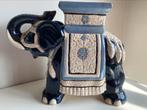 Prachtige vintage olifant plantenstaander in keramiek, Antiek en Kunst, Ophalen of Verzenden
