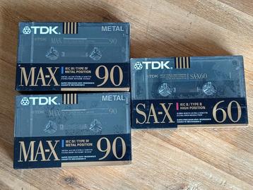 TDK MA-X90 METAL   SA-X60  audio cassette verzegeld beschikbaar voor biedingen