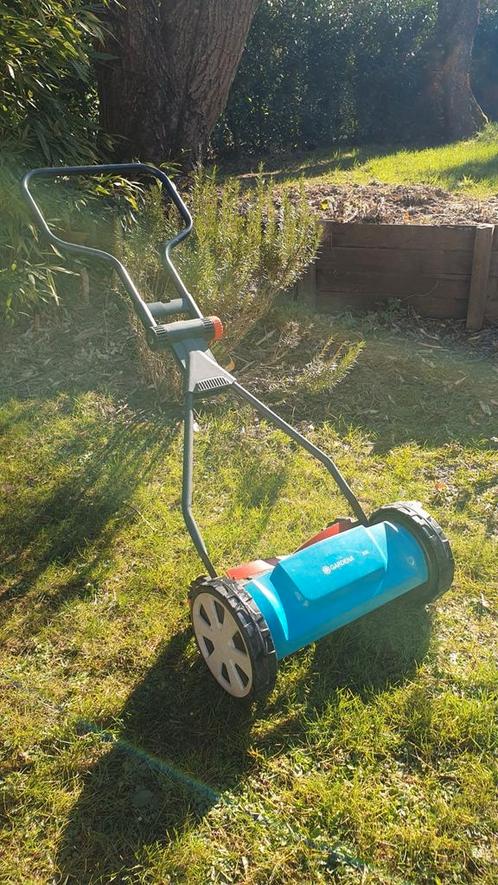 Gardena Classic 330 spiraalvormige maaier, Tuin en Terras, Grasmaaiers, Gebruikt, Handgrasmaaier, 30 t/m 39 cm, Cirkelmaaier, Ophalen